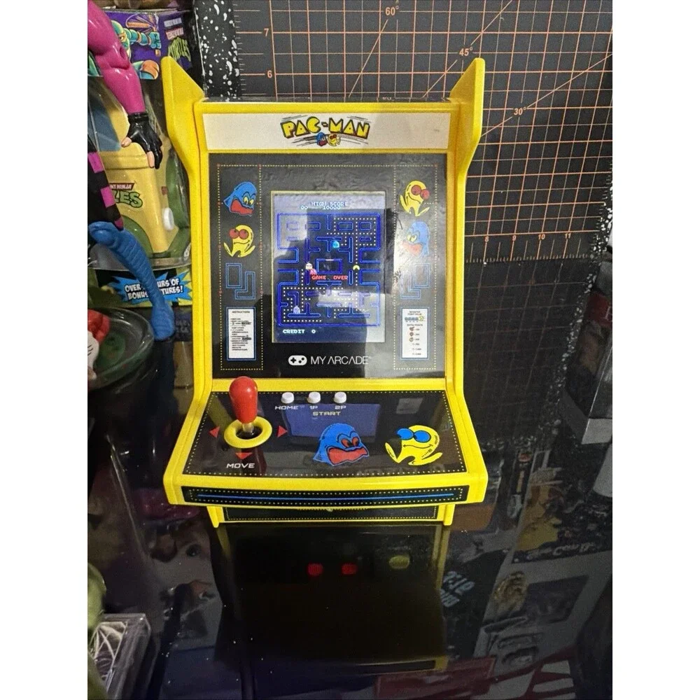 My Arcade Pac-Man Micro Player Mini Retro Arcade Game Tested Working Yellow